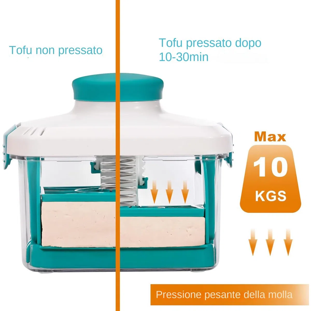 Generico Fabbrica Paneer | Pressa Regolabile per Formaggio con Scolatore,Utensile Cucina Casereccio per Yogurt Preparazione Cibo