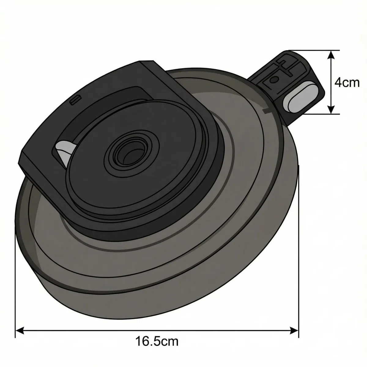 1 coperchio di ricambio per Ninja Creami, coperchio esterno compatibile con NC500/NC501, accessori Ninja Creami, parti di ricambio per gelatiera Ninja