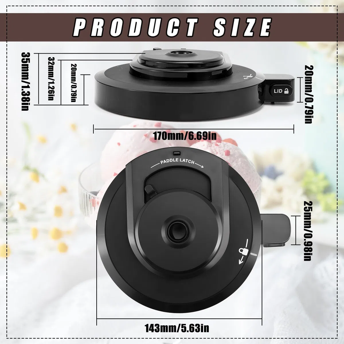 Coperchio esterno per ninja creami NC30 coperchio esterno per gelatiera compatibile con ninja NC299AMZ/NC301/NC300/NC201/NC101 Serie, accessorio per gelatiera, coperta per ciotola esterna Ninja