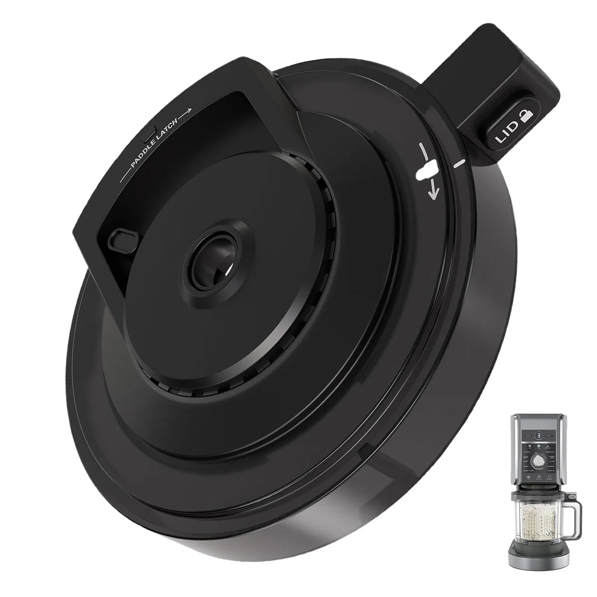 Coperchio esterno ciotola per macchina ghiaccio Ninja serie NC501 ricambi per Ninja Creami serie NC501 compatibile con NC500C NC501 NC501C CN501CO NC501H