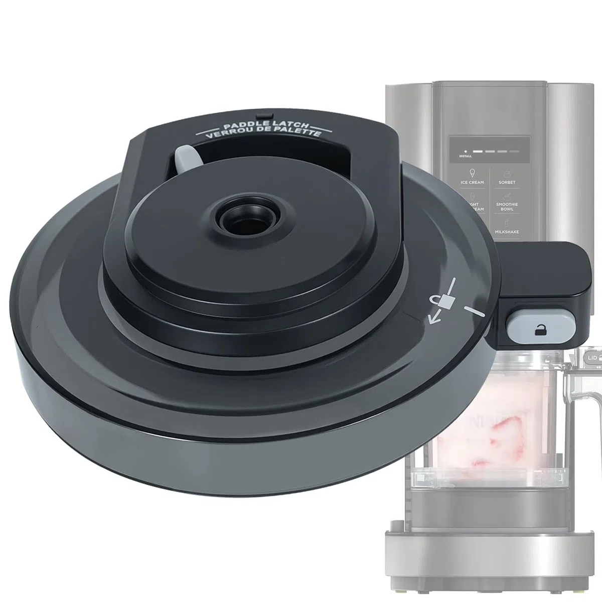 Coperchio esterno per Gelatiera NC300EU coperchio esterno compatibile con NC301/NC300/NC299AMZ Ciotola, accessorio Creami, coperchio esterno per macchina per il ghiaccio (no paddle)