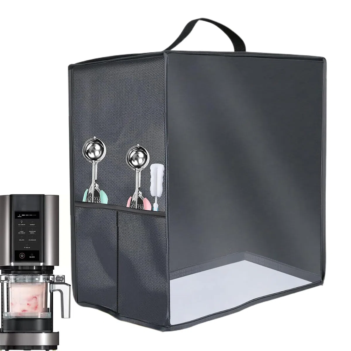 Copri Polvere Per Macchina Del | Protezione Per Yogurtiera Con Manico - Scudo Impermeabile 40 X 26 X 45 Cm