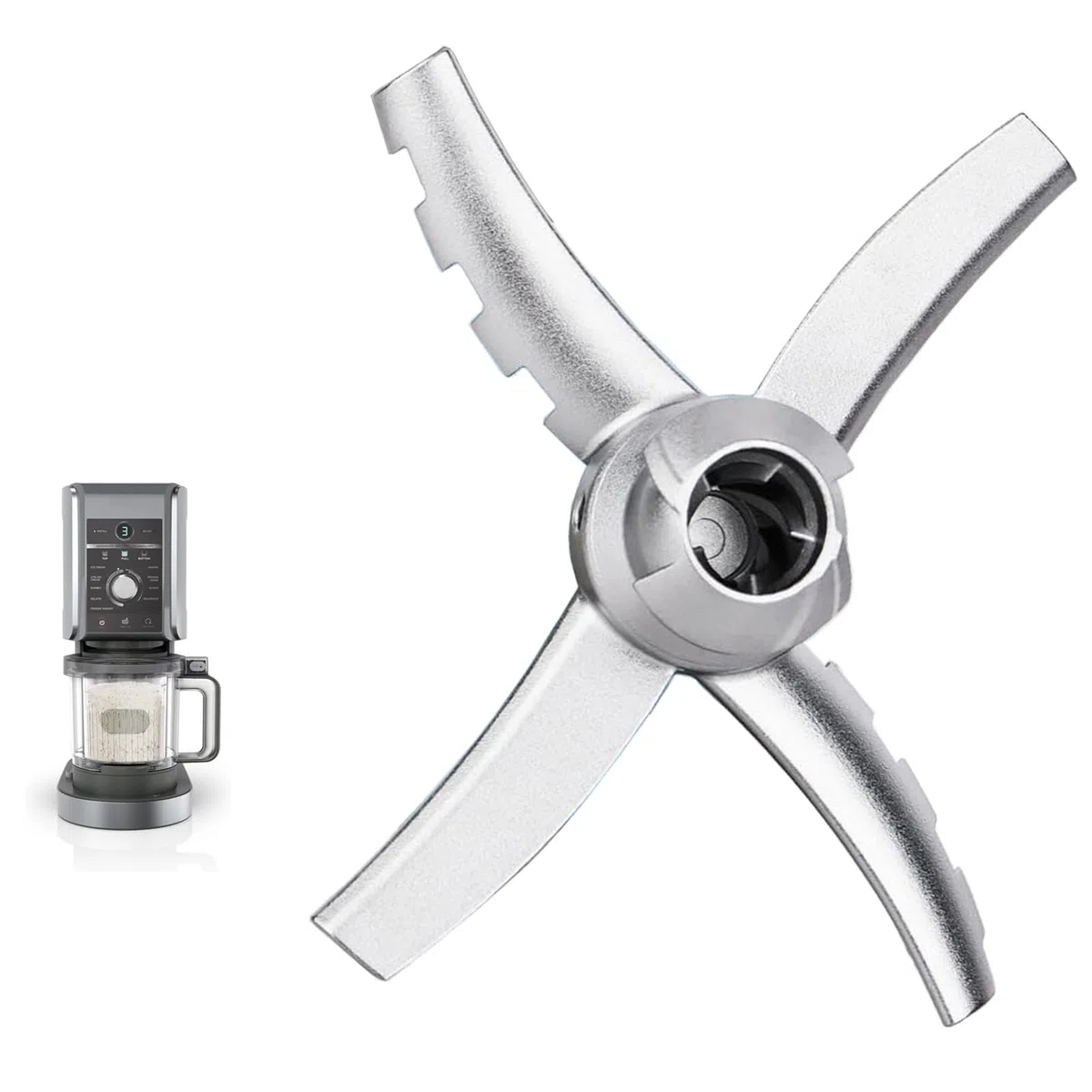 Accessori per Ninja Ice Maker, lame di ricambio per Ninja Creami serie NC501, parti di ricambio per Ninja Creami NC500, NC501,
